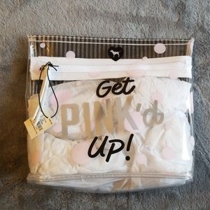 PINK Victoria's Secret clear travel bag